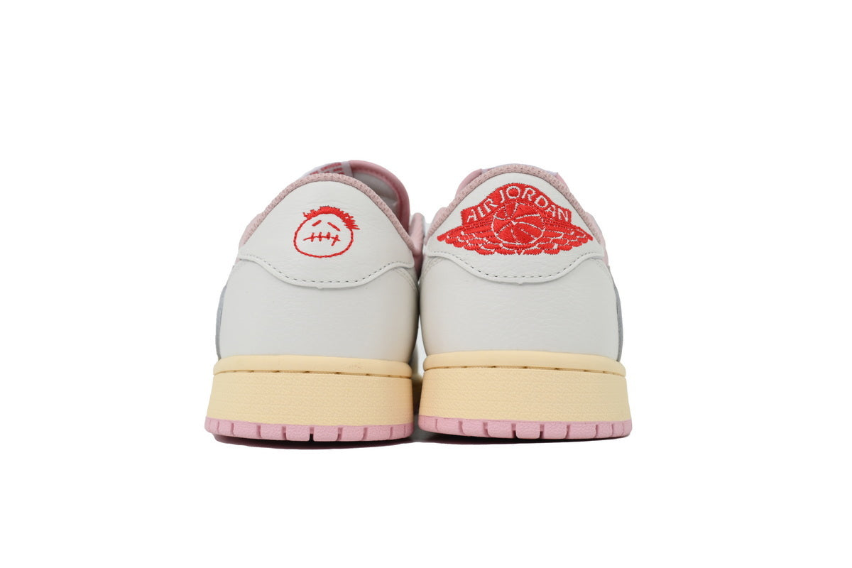 Travis Scott x Air Jordan 1 Low OG White Pink