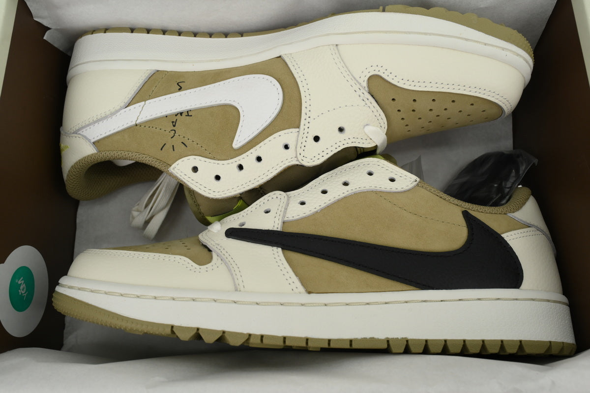 Travis Scott x Air Jordan 1 Low Black, White, Green