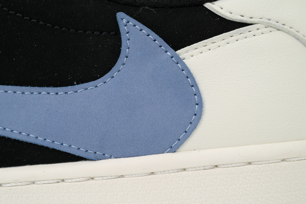Travis Scott x Air Jordan 1 Low Black White Blue