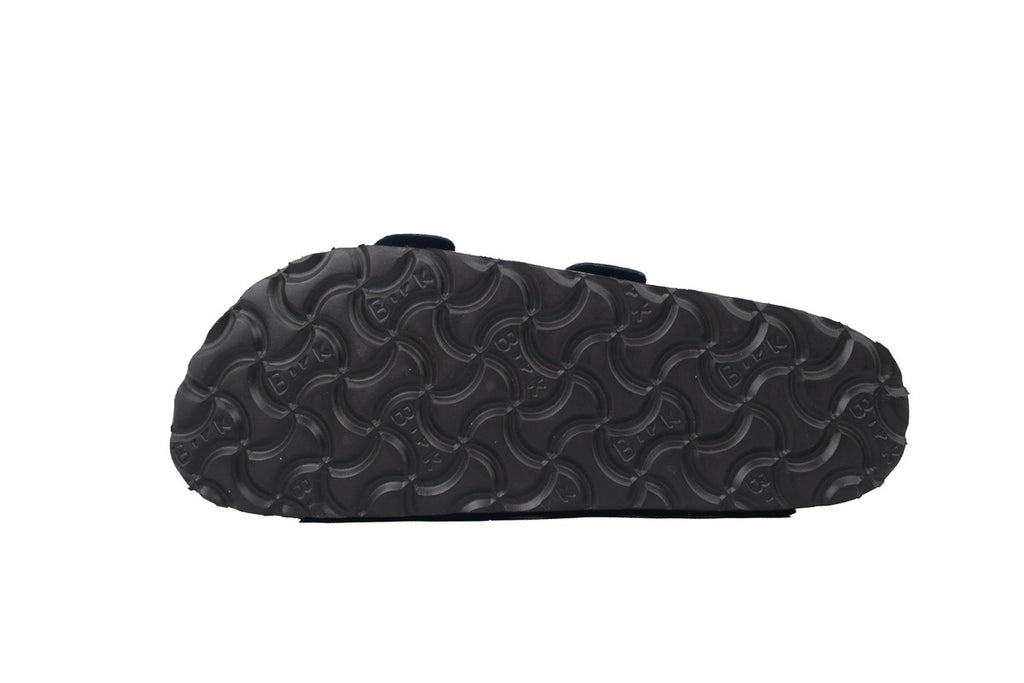 Birkenstock Boston Soft Footbed Blue Leather Surface