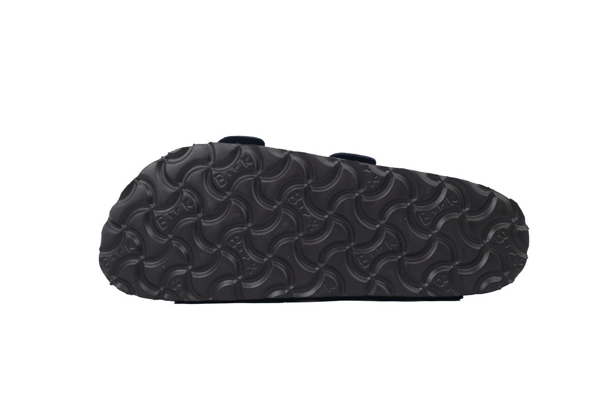 Birkenstock Boston Soft Footbed Blue Leather Surface