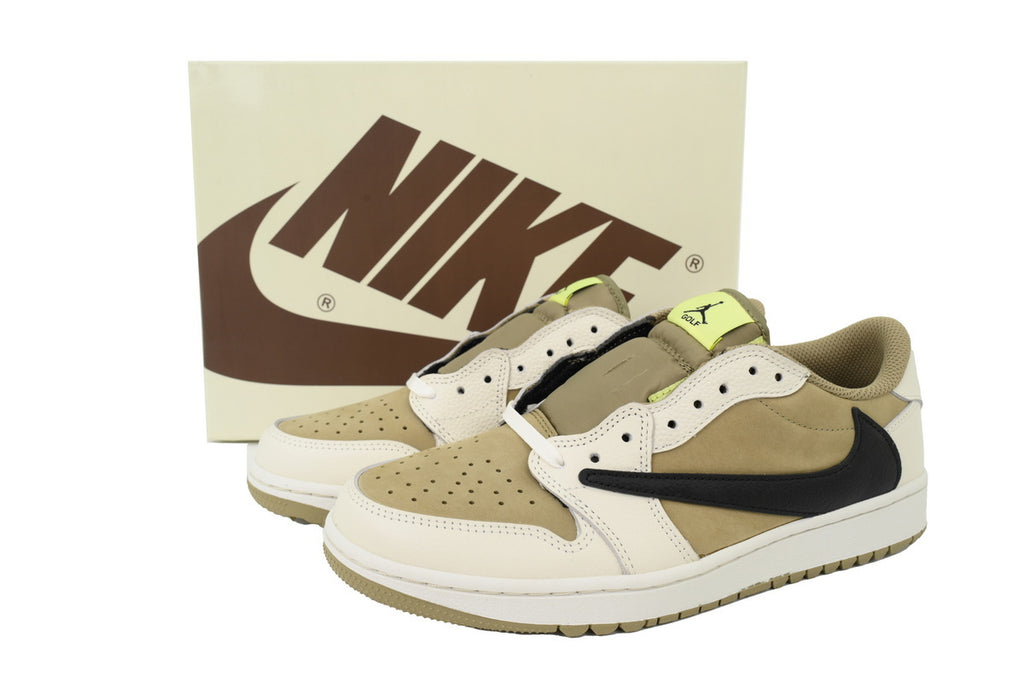 Travis Scott x Air Jordan 1 Low Black, White, Green