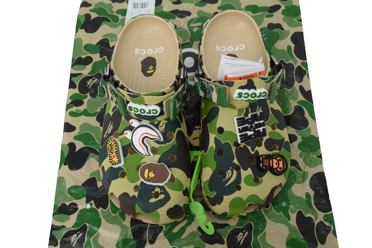 BAPE x Crocs Classic Clog BAPE x Crocs Classic Clog 'ABC Camo - green'