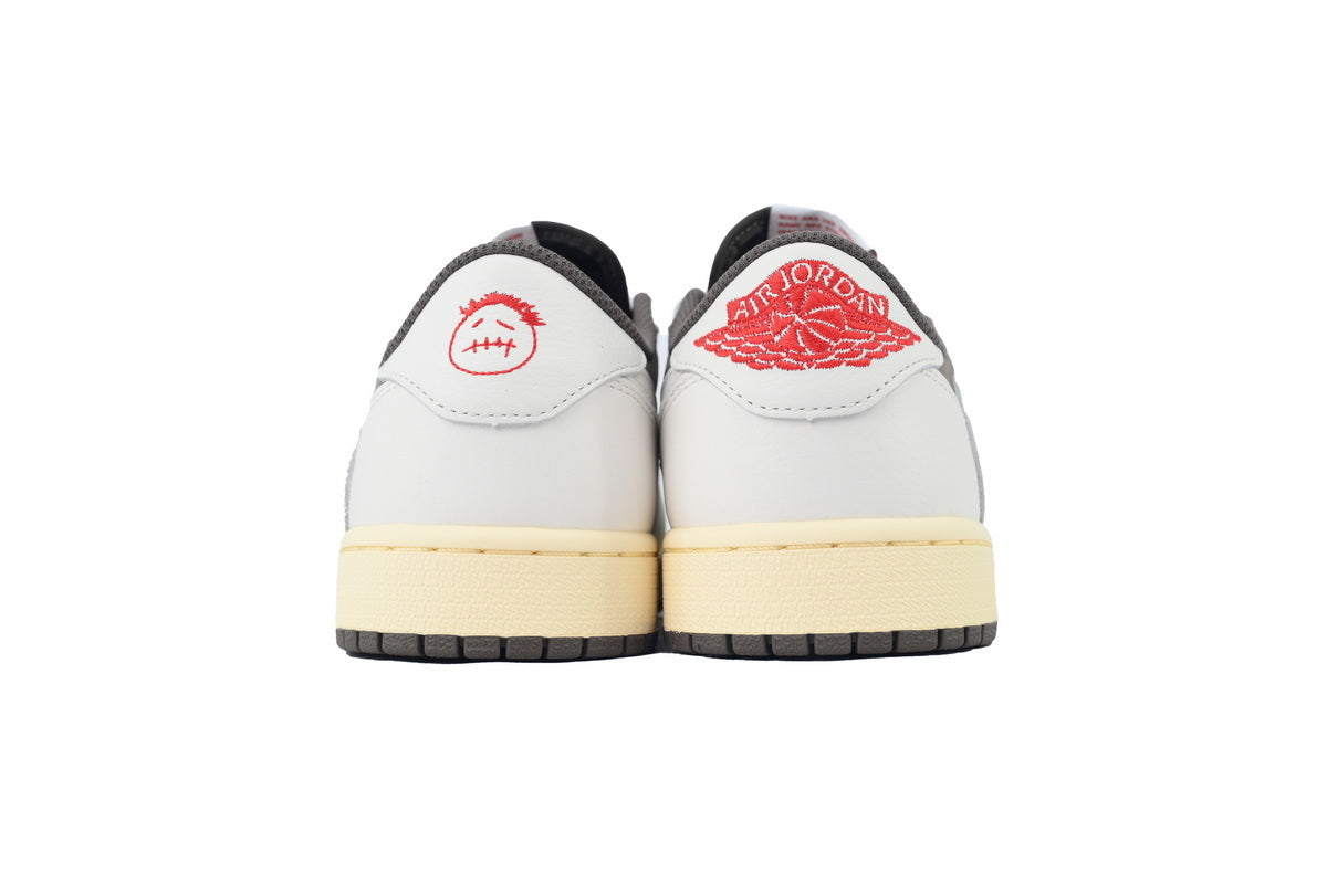 Travis Scott x Air Jordan 1 Low White Brown Barb