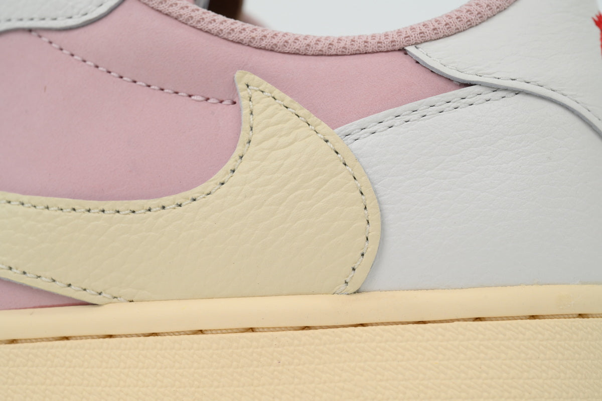 Travis Scott x Air Jordan 1 Low OG White Pink