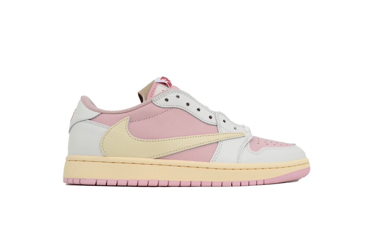 Travis Scott x Air Jordan 1 Low OG White Pink