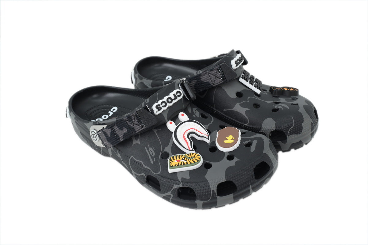 BAPE x Crocs Classic Clog BAPE x Crocs Classic Clog 'ABC Camo - Black