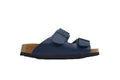 Birkenstock Boston Soft Footbed Blue Leather Surface