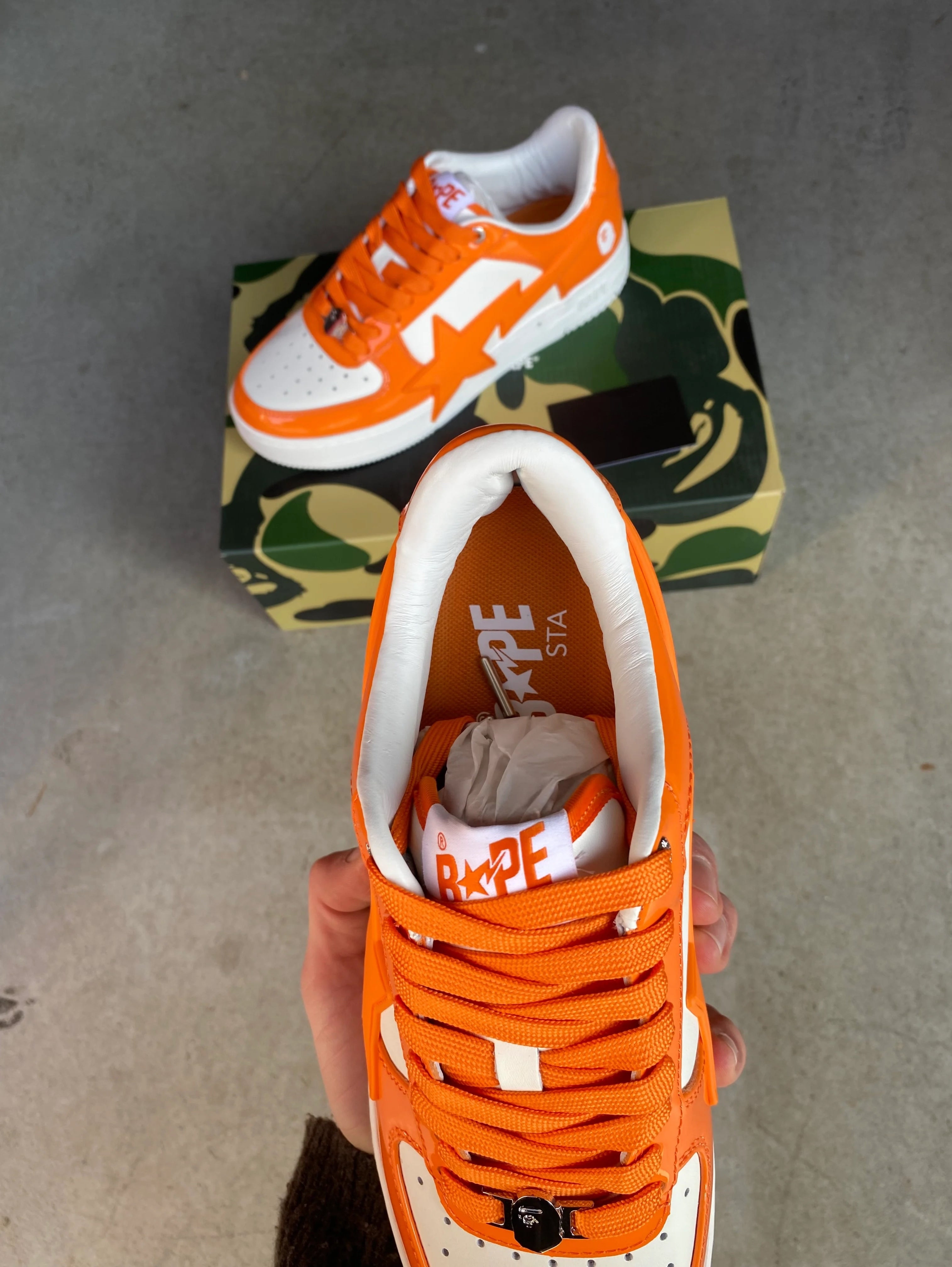 A Bathing Ape Bape Sta “orange”