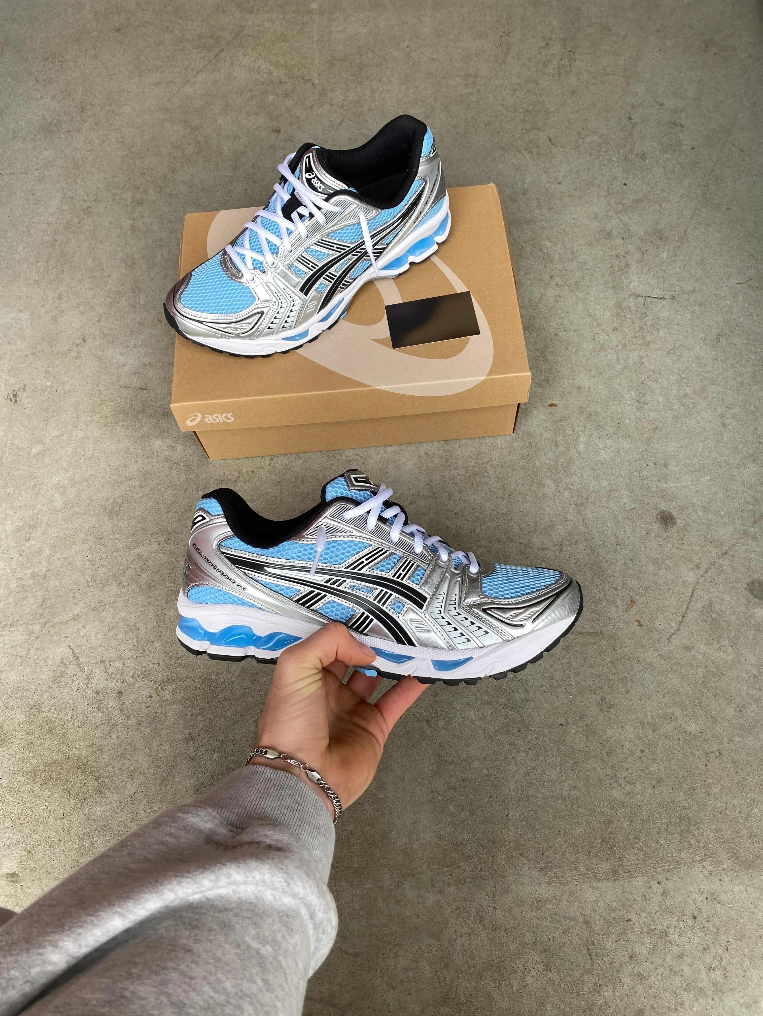 ASICS gel kayano “Artic Sky Pure Silver”