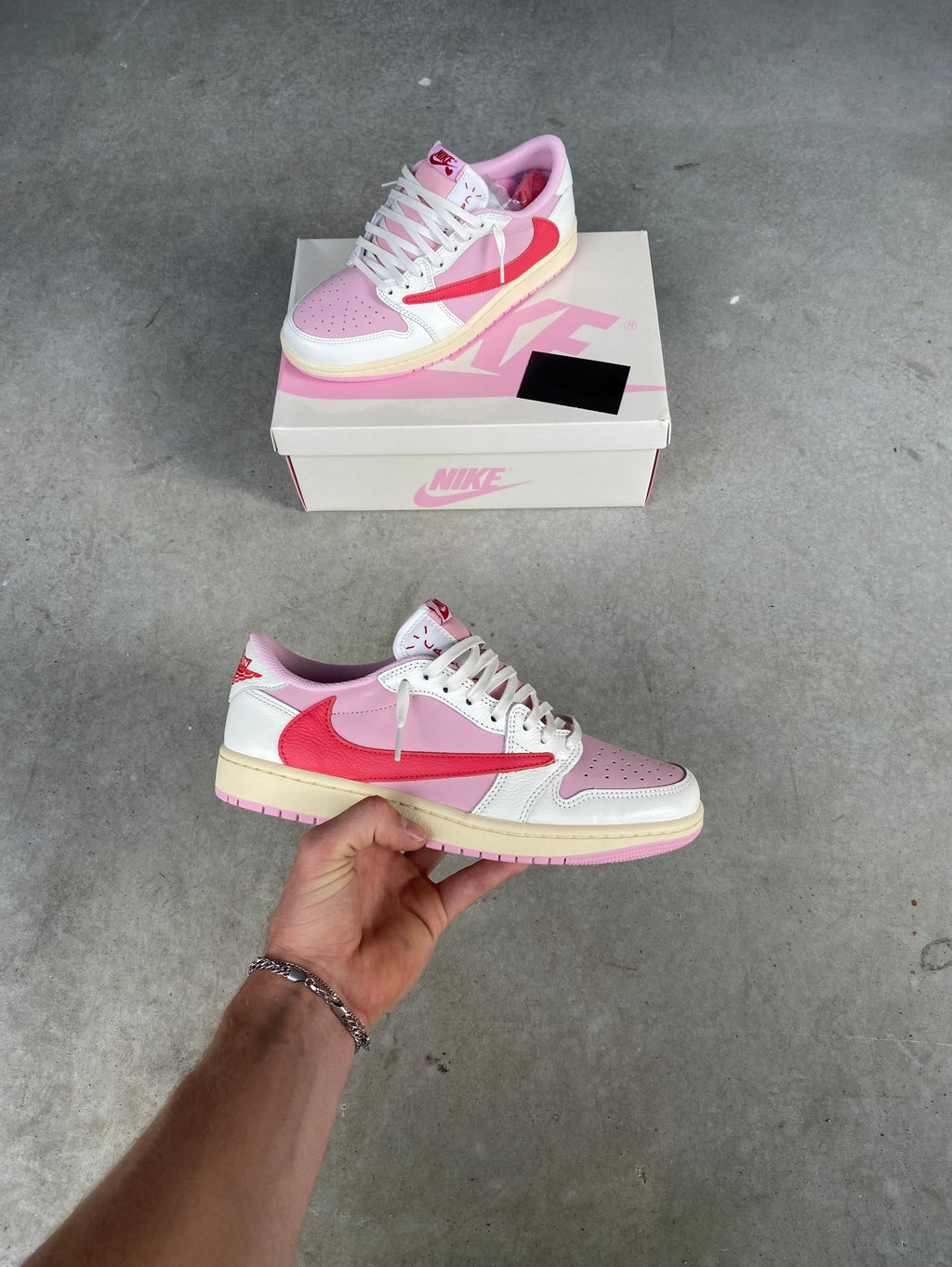 Travis Scott x Air Jordan 1 Low OG SP 'Sail Tropical Pink'